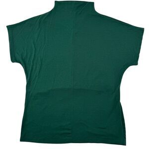 Mock‎ Neck Sleeveless Top Forest Green Blouse